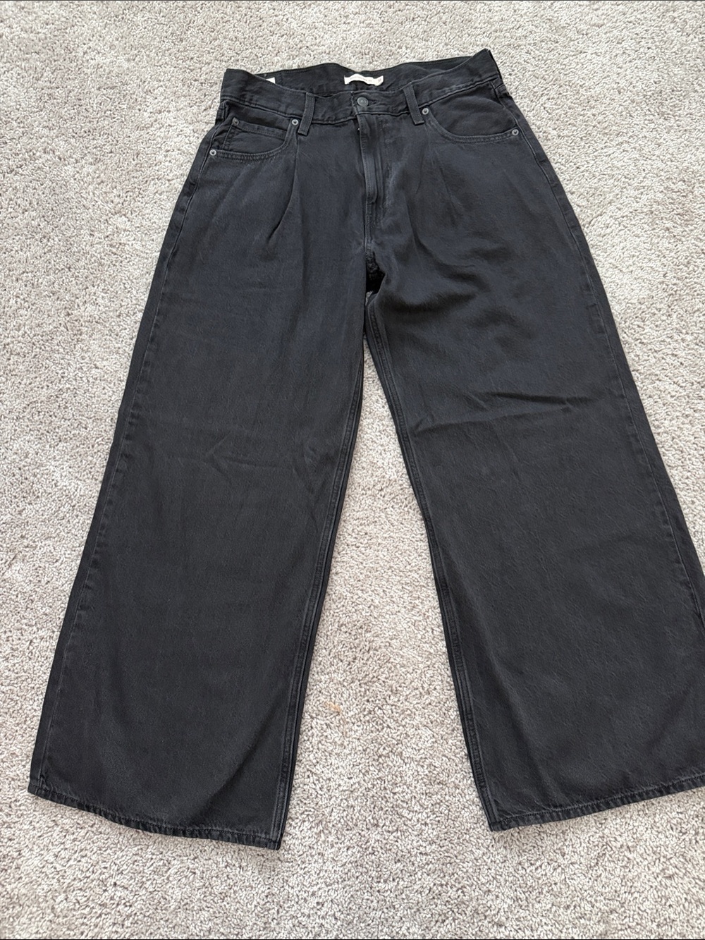 Levi's Baggy Dad Wide Leg Jeans in Black